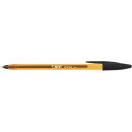 STYLO BIC CRISTAL ORANGE PTE FINE NOIR