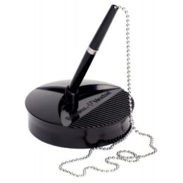 STYLO SUR SOCLE + CHAINETTE NOIR