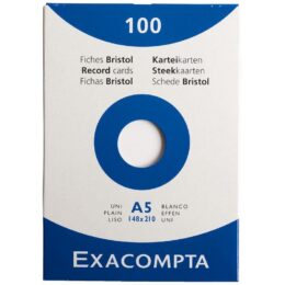 FICHE BRISTOL 14.8/21 UNI BLANC