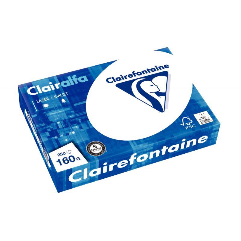 PHOTOCOPIE 250F A4 160G BLANC CLAIREFONTAINE