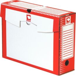 BOITE ARCHIVE CARTON DOS10 ROUGE
