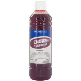 ENCRE A DESSINER 500ML ROUGE