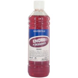 ENCRE A DESSINER 500ML ORANGE