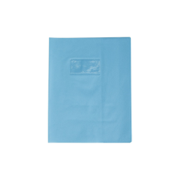 PROTEGE CAHIER 17/22 OPAQUE BLEU