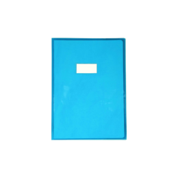PROTEGE CAHIER 17/22 CRISTAL BLEU