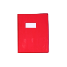 PROTEGE CAHIER 17/22 CRISTAL ROUGE