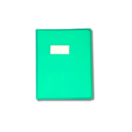 PROTEGE CAHIER 17/22 CRISTAL VERT