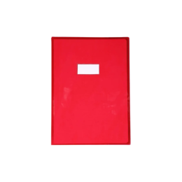 PROTEGE CAHIER 21/29 CRISTAL ROUGE